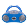6-Station Listening Center with AudioAce Boombox, 6 Personal-Sized Headphones with Leatherette Ear Cushions, Jackbox and Carry Case
