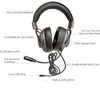 Deluxe Stereo Esports Gaming Headset with Volume Control and 3.5mm TRRS Plug