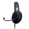 Smart-Trek™ Deluxe Stereo Headset with In-Line Volume Control, USB-C Plug and Metallic Purple Accents