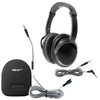 HamiltonBuhl® Deluxe Active Noise-Cancelling 3.5mm Headphone with USB-C Headset Conversion Cable & Case