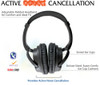 HamiltonBuhl® Deluxe Active Noise-Cancelling 3.5mm Headphone with USB-C Headset Conversion Cable & Case
