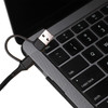 Smart-Trek™ Deluxe Stereo USB-C Headset with Integrated USB-A Adapter Dongle, Black with Silver Accents - 25 Pack