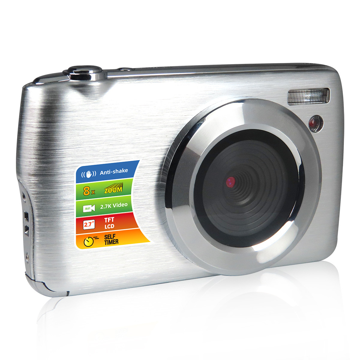 VividPro - 18 MP, 8X Optical Zoom Lens Digital Camera