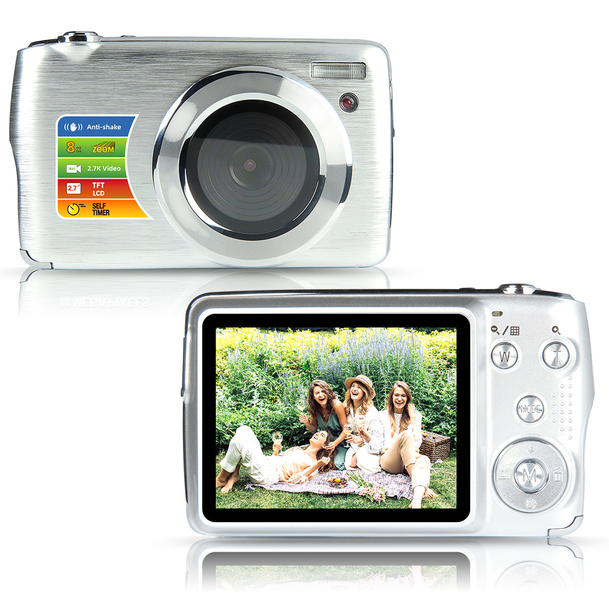 VividPro - 18 MP, 8X Optical Zoom Lens Digital Camera