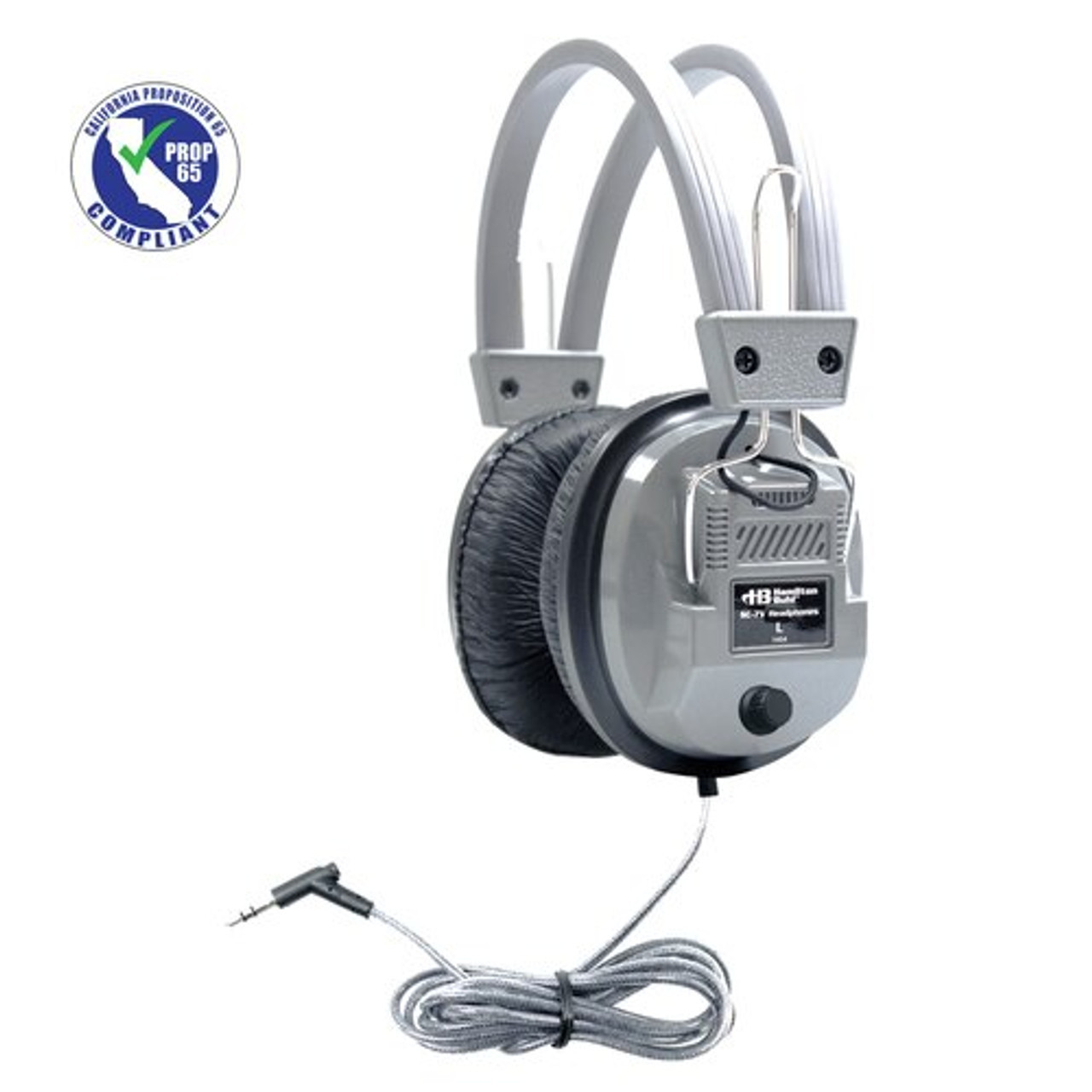 SchoolMate Deluxe Stereo Headphone with 3.5mm Plug and Volume