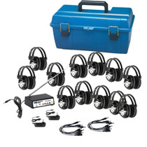 12 Station Wireless Listening Center, 12 W901-MULTI Headphones