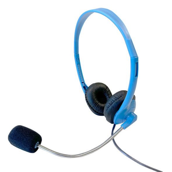 HamiltonBuhl® Personal-Sized Headset with Steel-Reinforced Gooseneck Mic and TRRS Plug