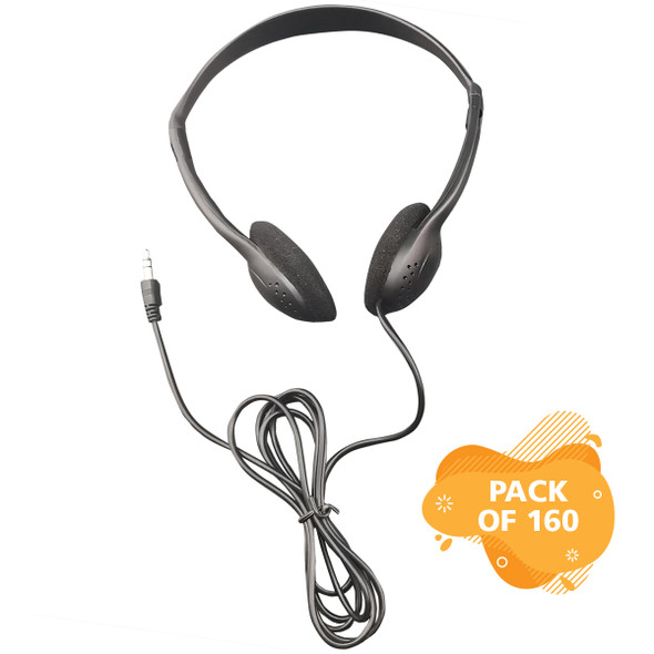 Personal Economical Headphones, 160 Pack