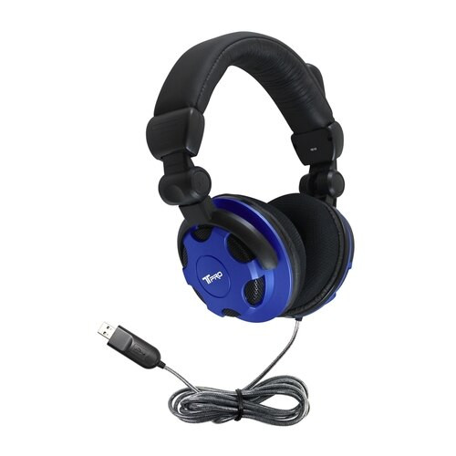 HamiltonBuhl® T-PRO USB Headset With Noise-Cancelling Microphone Custom-Made For School Testing