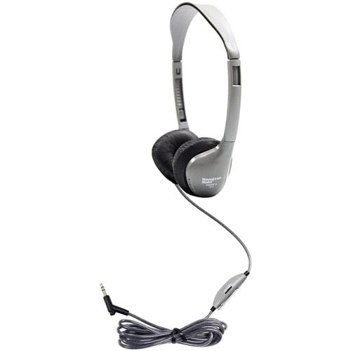 SchoolMate On-Ear Stereo Headphone with Leatherette Cushions and in-line Volume