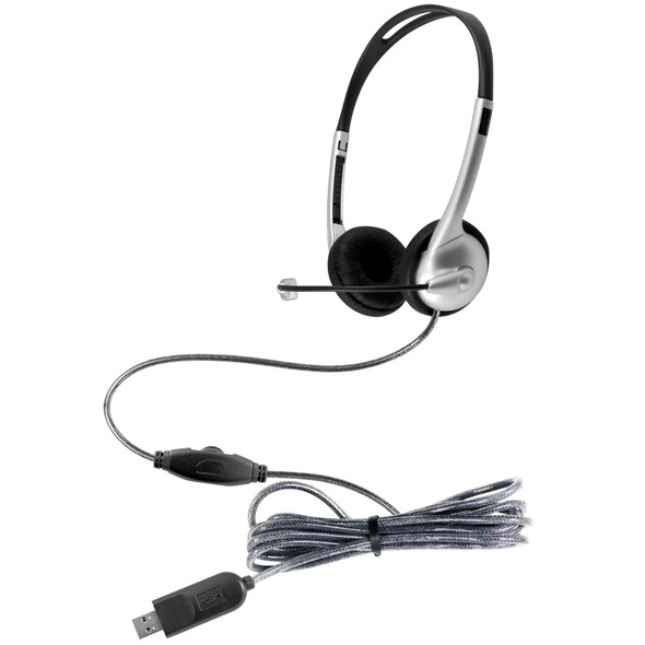 MACH-1 Multimedia USB Headset - Steel Reinforced Gooseneck Mic and In-Line Volume MACH-1 Multimedia USB Headset - Steel Reinforced Gooseneck Mic and In-Line Volume