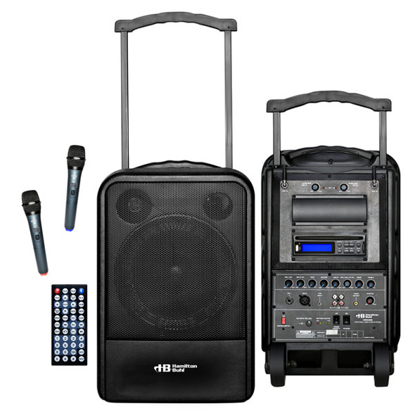HamiltonBuhl High Quality PA System - DVD/CD/MP3 Bluetooth and Wireless Handheld Microphones HamiltonBuhl High Quality PA System - DVD/CD/MP3 Bluetooth and Wireless Handheld Microphones