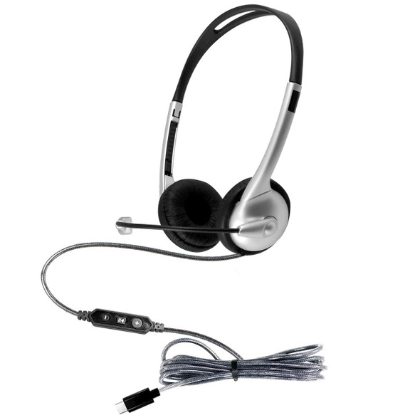 HamiltonBuhl MACH-1 Multimedia USB Type-C Headset - Steel Reinforced Gooseneck Mic and In-Line Volume HamiltonBuhl MACH-1 Multimedia USB Type-C Headset - Steel Reinforced Gooseneck Mic and In-Line Volume