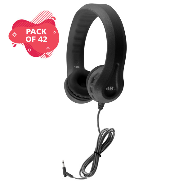 HamiltonBuhl Flex-Phones™ Foam Headphones – BLACK - 42 Pack HamiltonBuhl Flex-Phones™ Foam Headphones – BLACK - 42 Pack