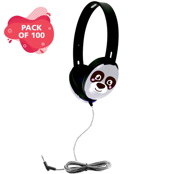 HamiltonBuhl Primo Stereo Headphones  Panda - 100 Pack
