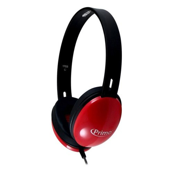HamiltonBuhl Primo Stereo Headphones Red - 100 Pack HamiltonBuhl Primo Stereo Headphones Red - 100 Pack