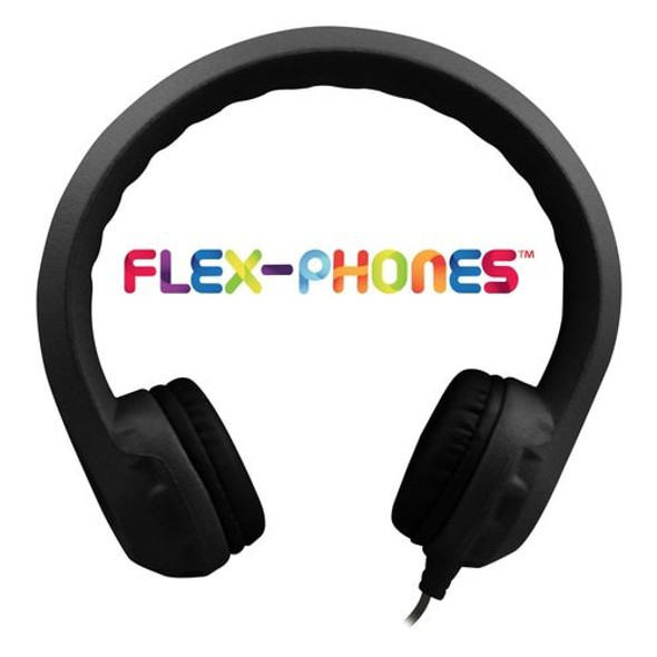 Flex-Phones™ Virtually Indestructible Foam Headphones – Black Flex-Phones™ Virtually Indestructible Foam Headphones – Black