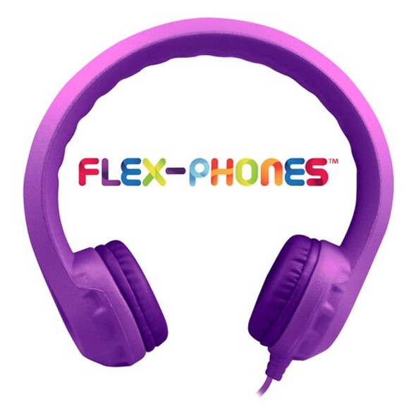 Flex-Phones™ Virtually Indestructible Foam Headphones – PURPLE Flex-Phones™ Virtually Indestructible Foam Headphones – PURPLE