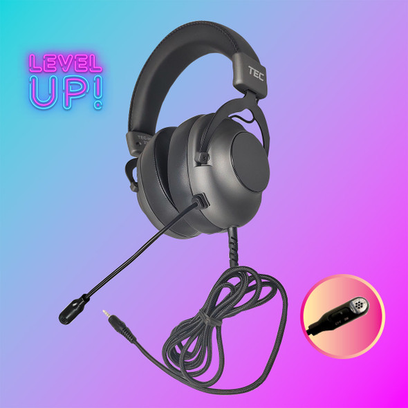 Deluxe Stereo Esports Gaming Headset with Volume Control and 3.5mm TRRS Plug
