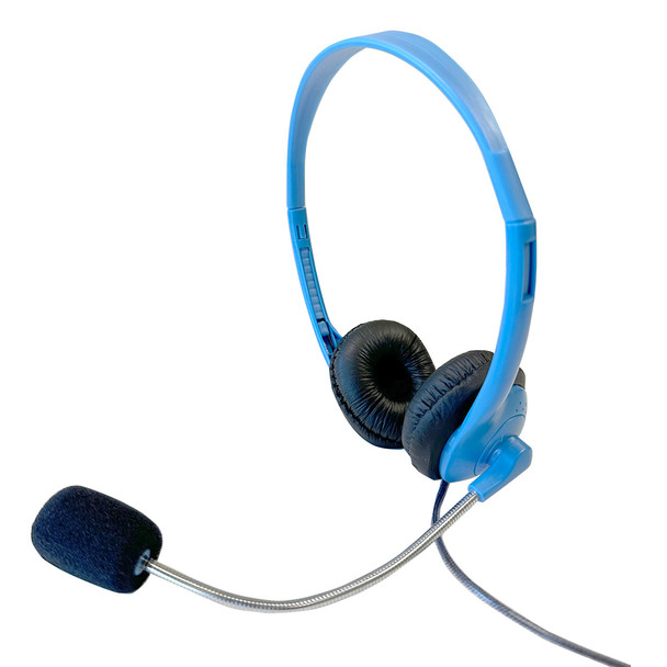 HamiltonBuhl® Personal-Sized Headset with Steel-Reinforced Gooseneck Mic and TRRS Plug