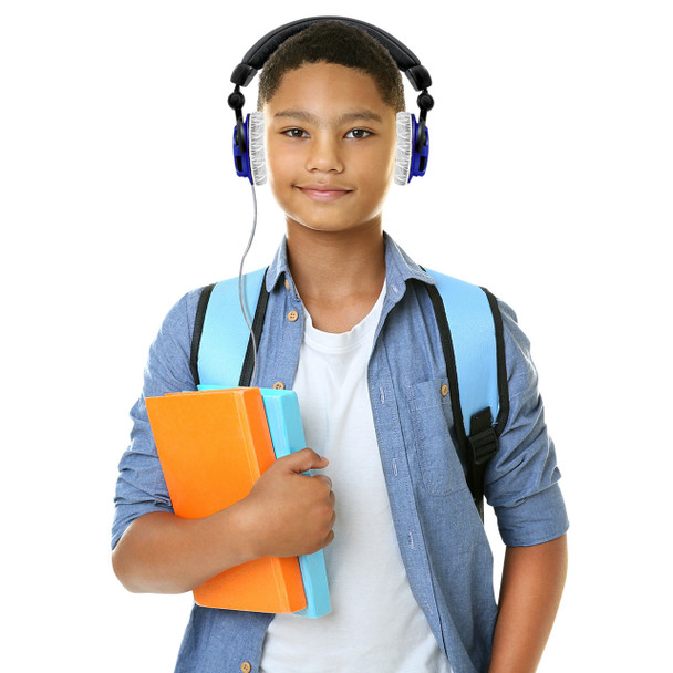 HamiltonBuhl® HygenX Sanitary, Disposable Ear Cushion Covers for 4.5" Deluxe-Sized Headphones and Headsets, Master Carton of 600 Pairs, WHITE