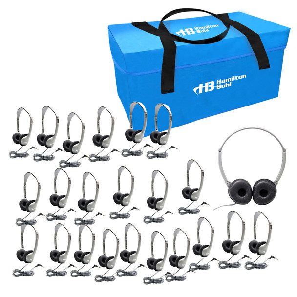 Lab Pack, 24 MS2L Personal Headphones in a Carry Case