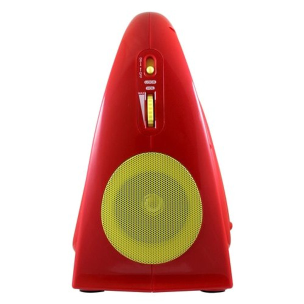 HamiltonBuhl® Juke24 - Portable, Digital Jukebox with CD Player and Karaoke Player - RED/YELLOW