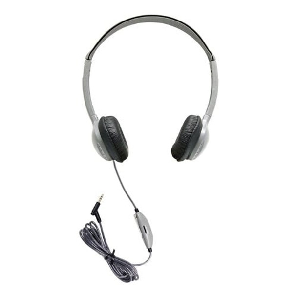 SchoolMate On-Ear Stereo Headphone with Leatherette Cushions and in-line Volume SchoolMate On-Ear Stereo Headphone with Leatherette Cushions and in-line Volume