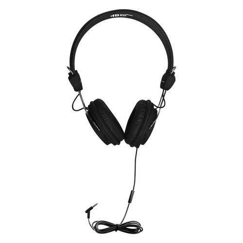 HamiltonBuhl Sack-O-Phones, 5 Black Favoritz Headsets with In-Line Microphone and TRRS Plug