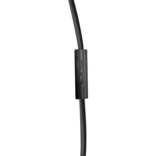 HamiltonBuhl Sack-O-Phones, 5 Black Favoritz Headsets with In-Line Microphone and TRRS Plug