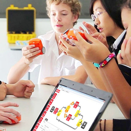 Edison Educational Robot Kit - Set of 30 Edison Robots with 15 Edison Expansion Construction Kits - STEAM Education - Robotics and Coding