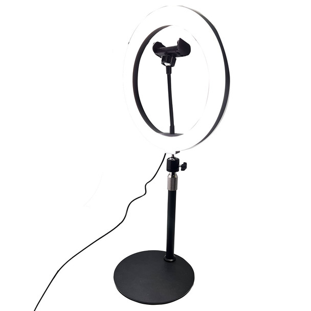 HamiltonBuhl® Content Creators Set - Ring Light with Dual Smartphone Holders