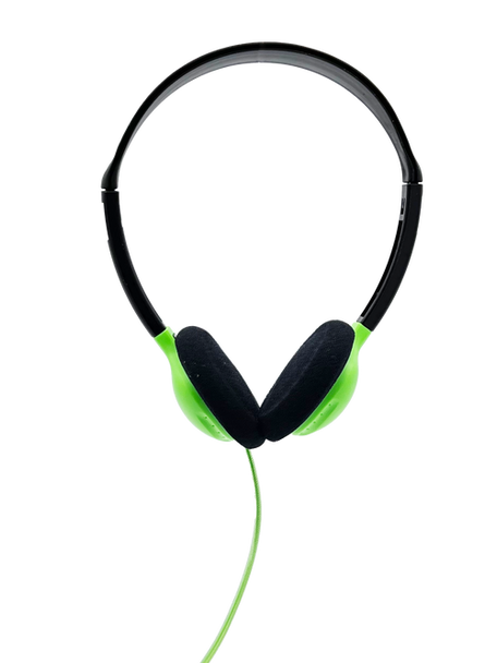 HamiltonBuhl Personal On-Ear Stereo Headphone  GREEN - 200 Pack