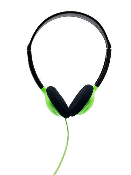 HamiltonBuhl Personal On-Ear Stereo Headphone  GREEN - 200 Pack