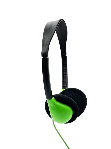 HamiltonBuhl Personal On-Ear Stereo Headphone  GREEN - 200 Pack HamiltonBuhl Personal On-Ear Stereo Headphone  GREEN - 200 Pack
