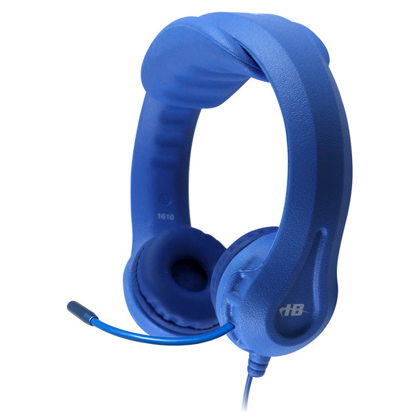 HamiltonBuhl Flex-Phones™ USB Kids Headset with Gooseneck Microphone BLUE - 42 Pack