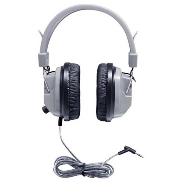 SchoolMate Deluxe Stereo Headphone with 3.5mm Plug and Volume Control - 50 Pack