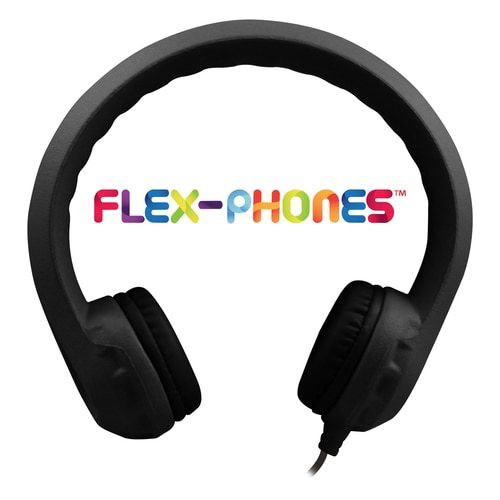 Flex-Phones™ Virtually Indestructible Foam Headphones – Black