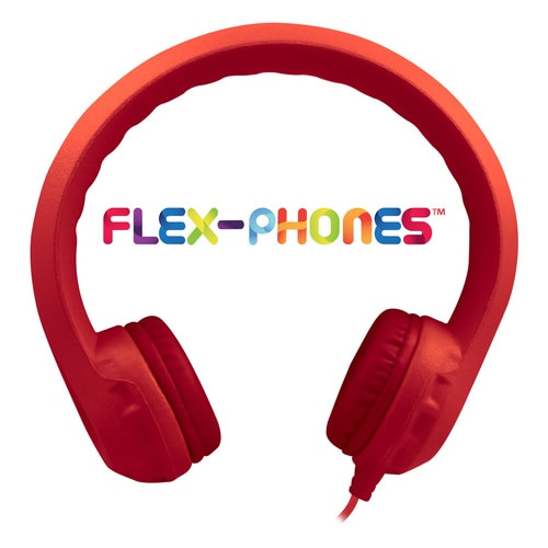 Flex-Phones™ Virtually Indestructible Foam Headphones – RED