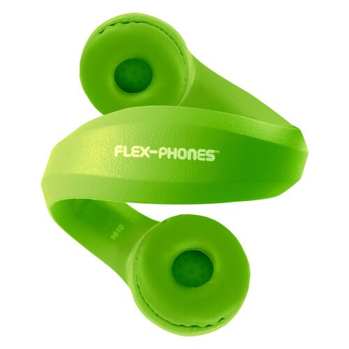 Flex-Phones™ Virtually Indestructible Foam Headphones – GREEN