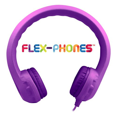 Flex-Phones™ Virtually Indestructible Foam Headphones – PURPLE