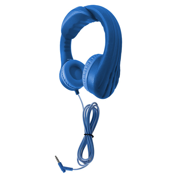 Flex-Phones™ Virtually Indestructible Foam Headphones – BLUE