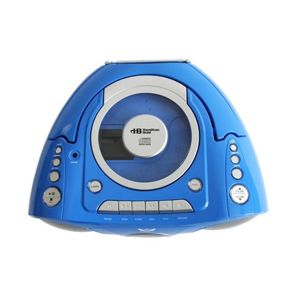 HamiltonBuhl 6-Person Listening Center with AudioAce™ Bluetooth® Media Player, 2 Blue, 2 Green and 2 Red Flex-Phones™ Headphones, Jackbox and Carry Case