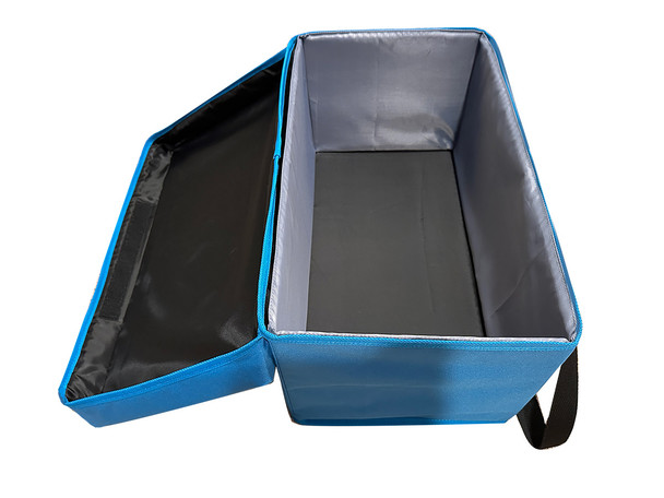AudioAce™ Boombox 6-Station Listening Center with Jackbox and Blue Accented Smart-Trek Deluxe Headphones