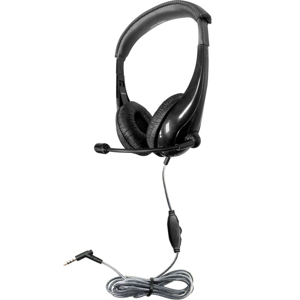 Master Pack (50 units) of Motiv8 TRRS Classroom Headset with Gooseneck Mic and In-line Volume Control