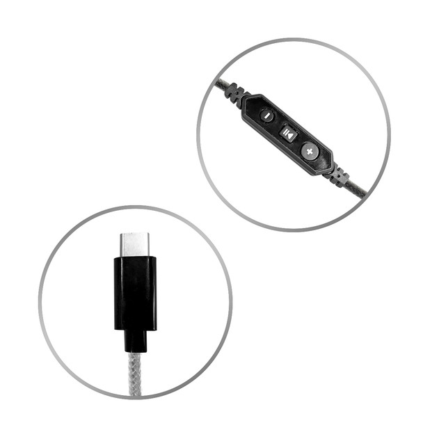 MACH-2 USB Type-C Deluxe-Sized Multimedia Headset with Steel Reinforced Gooseneck Mic - 40 Pack