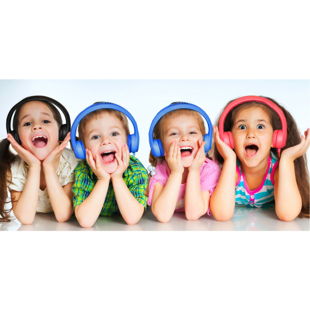 Flex-Phones™ Virtually Indestructible Headphones - Color Pack - BLUE, BLACK, RED and PURPLE