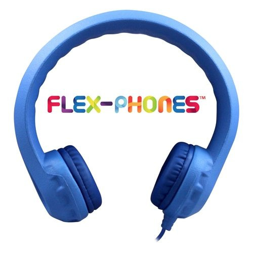 Flex-Phones™ Virtually Indestructible Headphones - Color Pack - BLUE, BLACK, RED and PURPLE