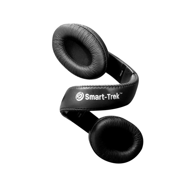 Smart-Trek™ Deluxe Stereo USB-C Headset with Integrated USB-A Adapter Dongle, Black with Silver Accents - 25 Pack
