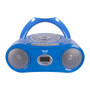 6-Person Listening Center with Bluetooth CD/Cassette/FM Boombox and Deluxe-Sized Over-Ear Headphones